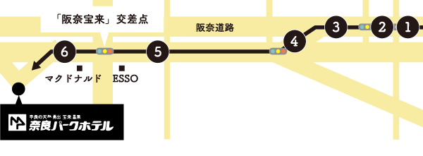 奈良・京都方面ルート